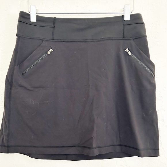 Lucy Skirts Lucy Black Athletic Skirt With Zippered Pockets Size M